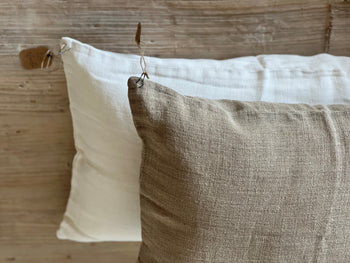 45X45 כרית פשתן גס