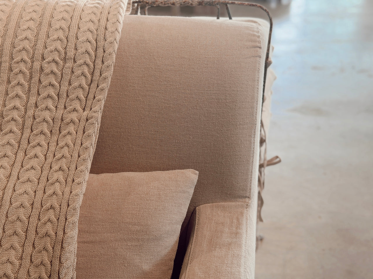 כורסת פשתן פרובנס