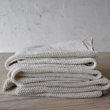 מגבת מטבח/ידיים  סרוגה 100%כותנה