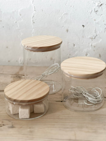 כלי אחסון מזכוכית דקה