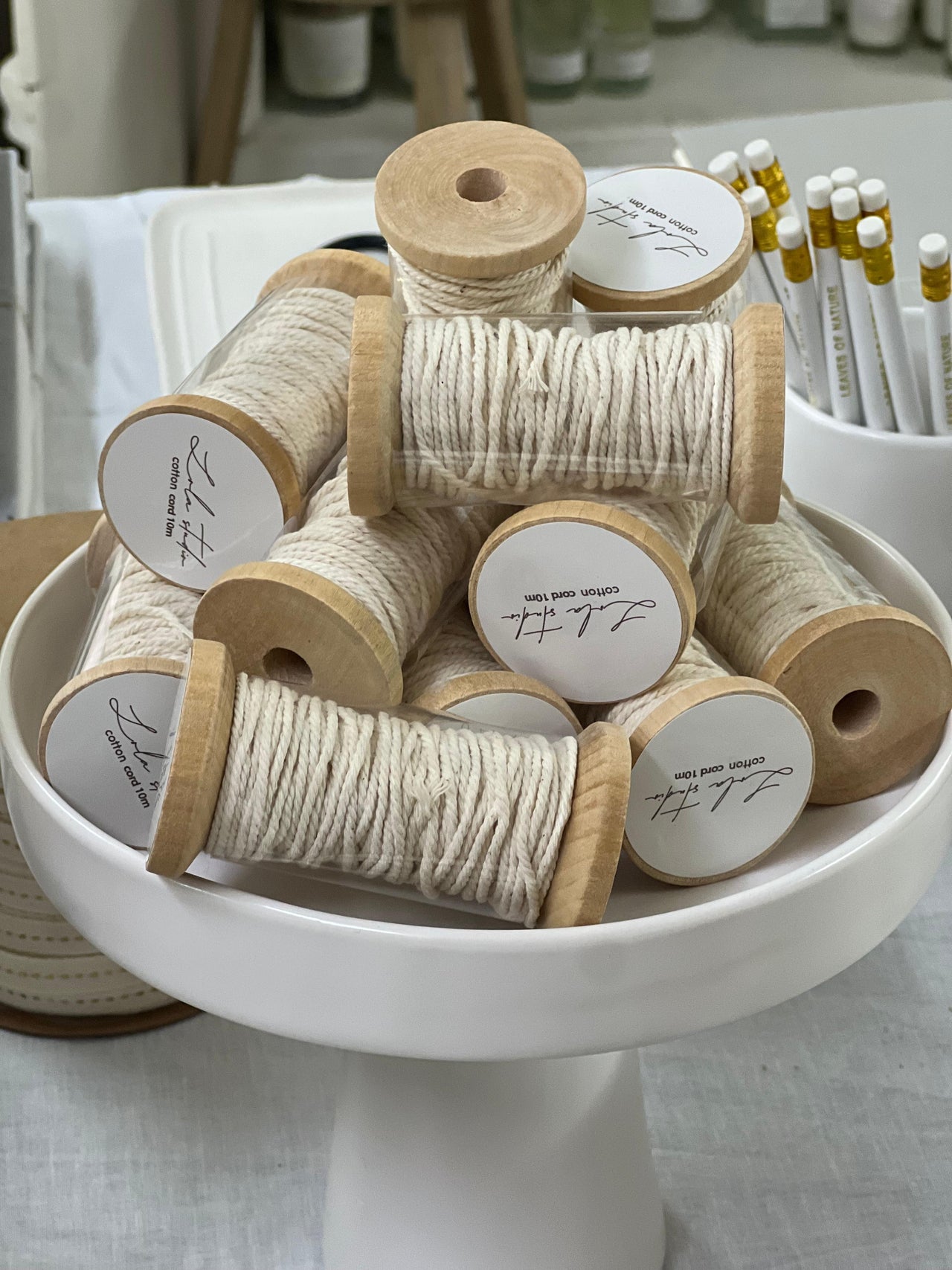 חבל דקיק כותנה לאריזה