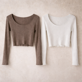 חולצת ריב קרופ