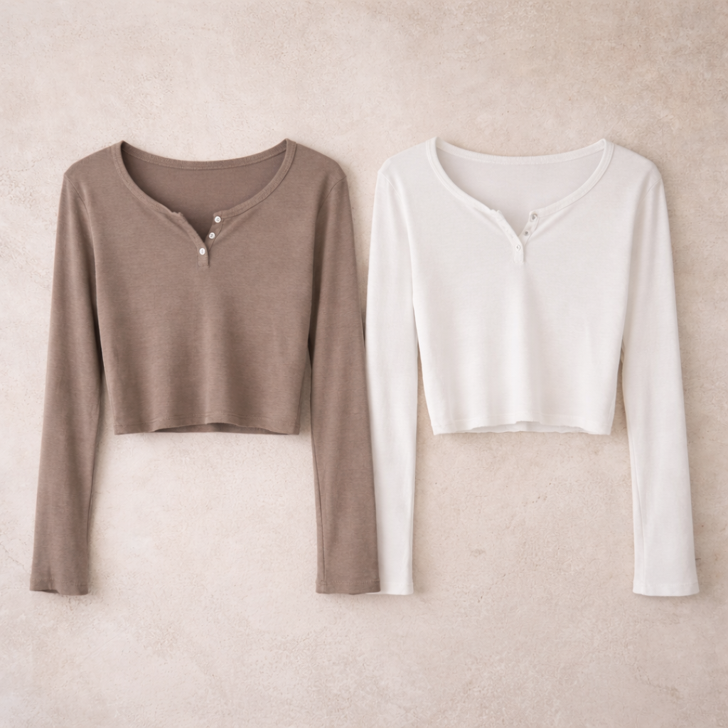 טי שרט ארוכה כפתורים