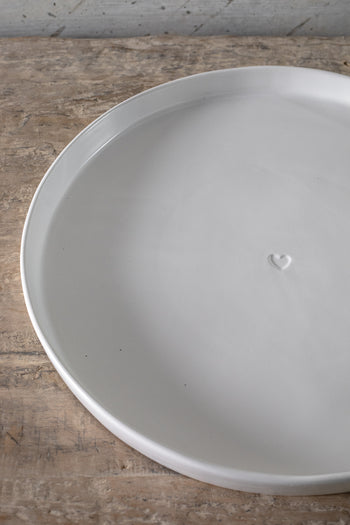 צלחת הגשה לב