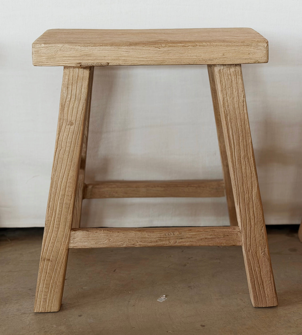 שרפרף עץ מלבן