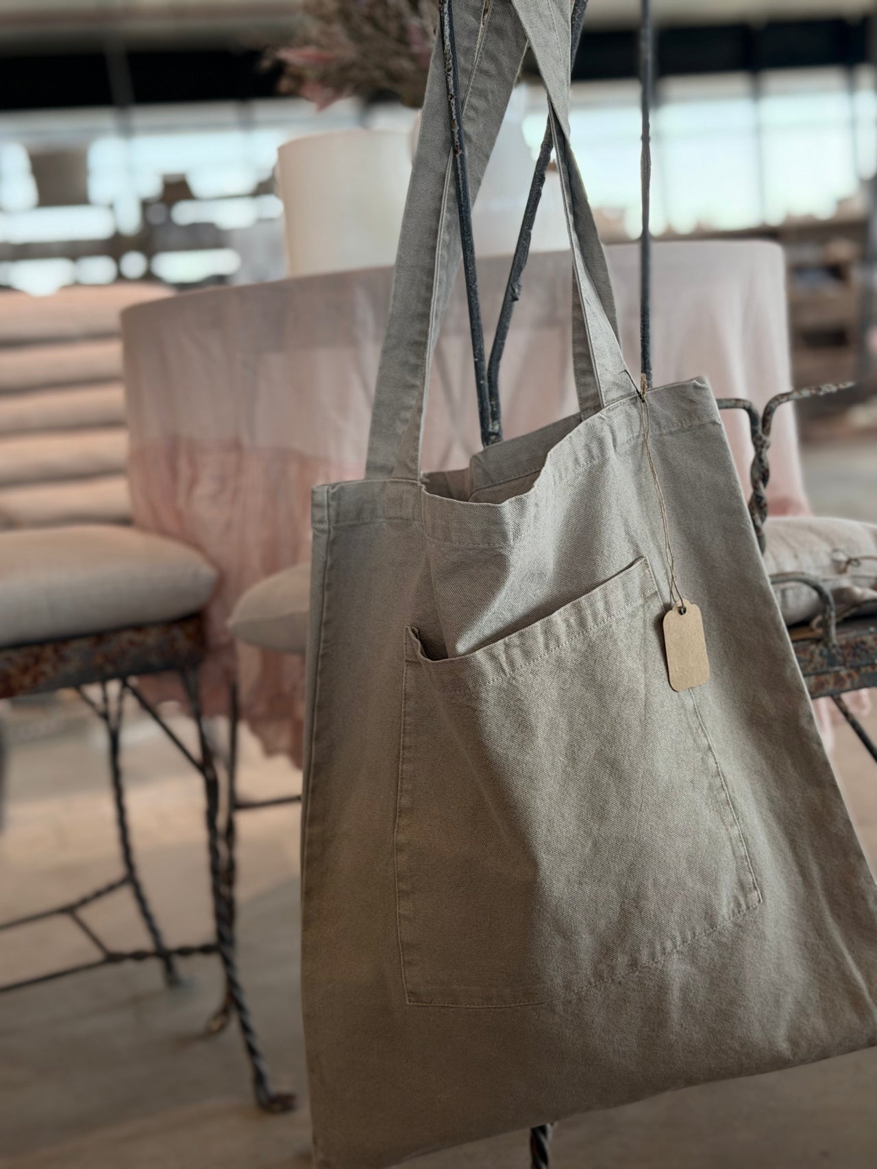 תיק כתנה כיס קדמי