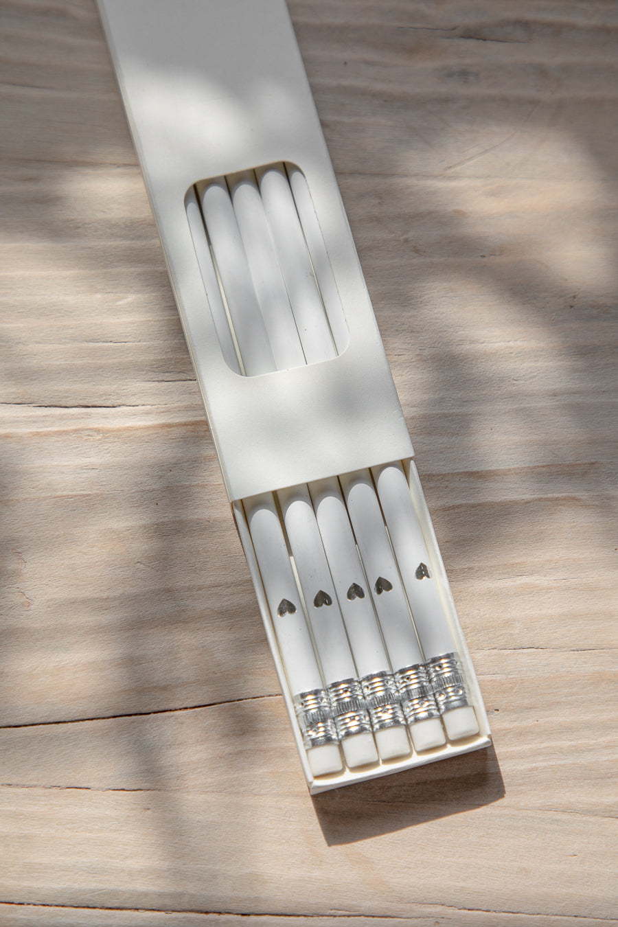 מארז חמישה עפרונות לבבות