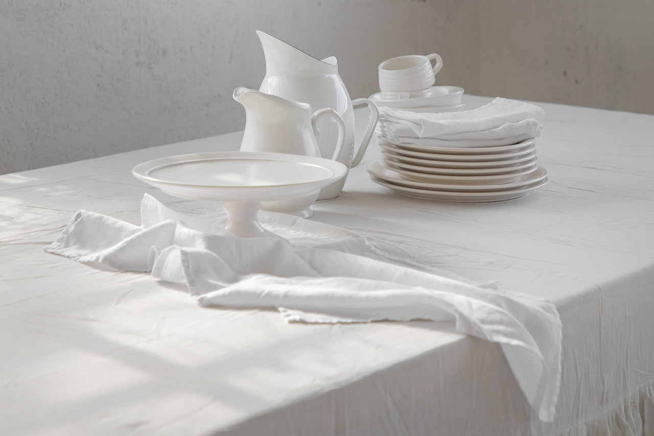 מגבת מטבח רקומה מפשתן