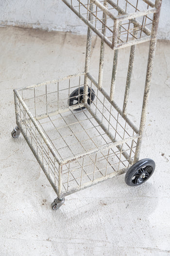 עגלת ברזל 4 גלגלים