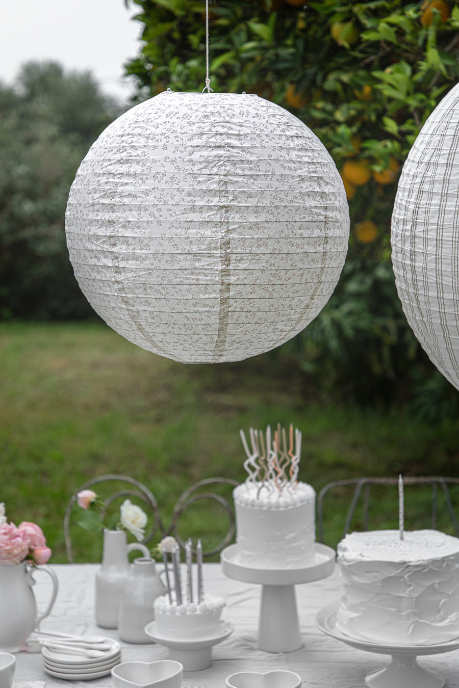 עששית נייר עגול פרח ורוד גדול - בקרוב