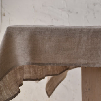 150X250 מפת שולחן מפשתן גס 100%