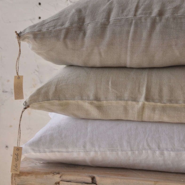 50X70 כרית פשתן גס