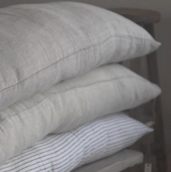 כרית ארוכה 100% פשתן גס בגימור סטונווש