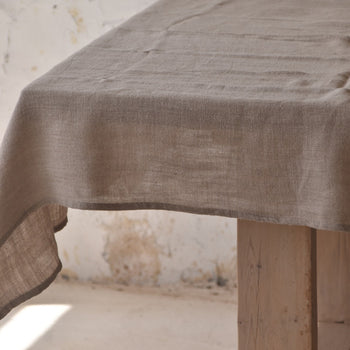 150X250 מפת שולחן מפשתן גס 100%