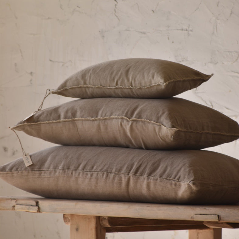 60X90 כרית פשתן גס