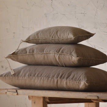 60X90 כרית פשתן גס