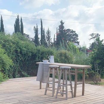 קונסולה מעץ ממוחזר