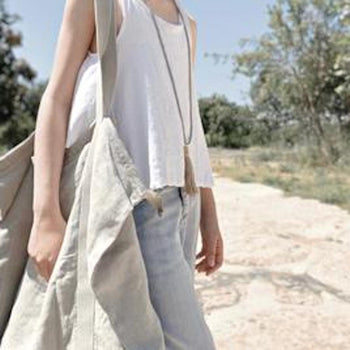 שרשרת חרוזי עץ דקיקה לבנה