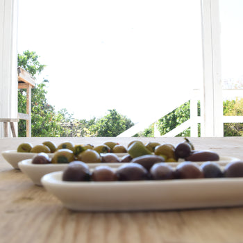 צלוחית זיתים מאורכת מיני